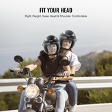 Open-Face Motorhelm met Bluetooth & Zonnevizier - 52% Korting