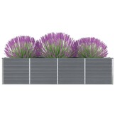 Verhoogde Plantenbak Staal Grijs 320x40x77cm - 34% Korting