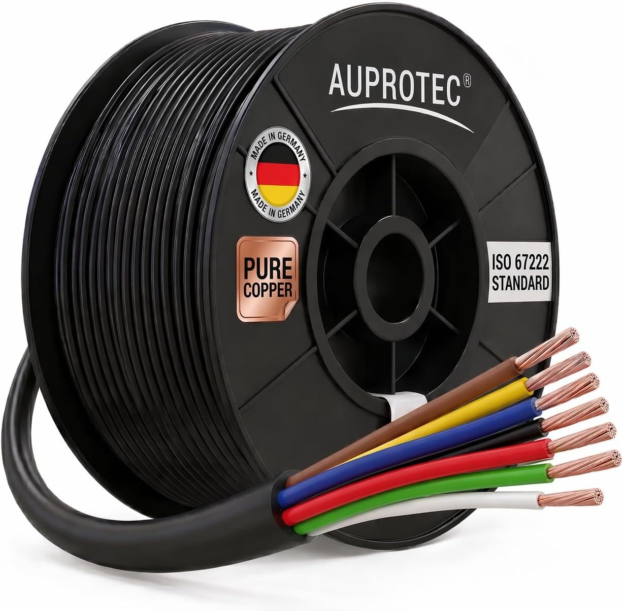 AUPROTEC Rond Autokabel 7x1.0 mm² 5m - Duitse Kwaliteit met 28% Korting