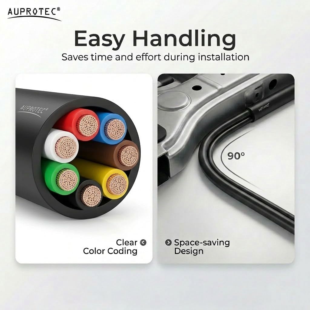 AUPROTEC Rond Autokabel 7x1.0 mm² 5m - Duitse Kwaliteit met 28% Korting