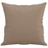 vidaXL Sierkussens 2 stuks Cappuccino 40x40 cm Kunstleer - 39% Korting