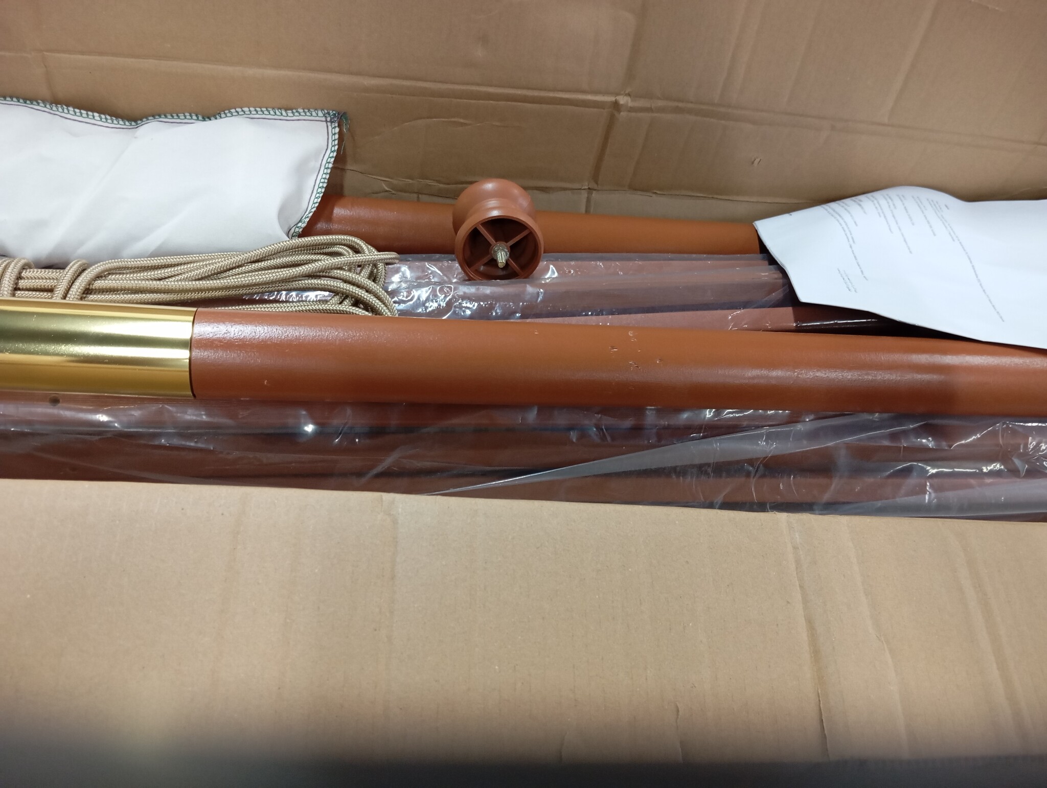 vidaXL Parasol 400x273 cm Zandkleurig - 54% Korting