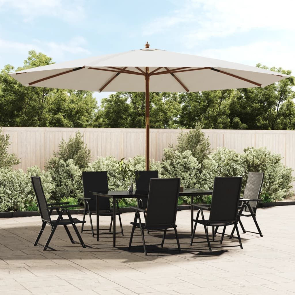 vidaXL Parasol 400x273 cm Zandkleurig - 54% Korting