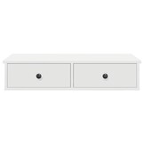 vidaXL Wandschap met Lades 80cm Wit - 54% Korting