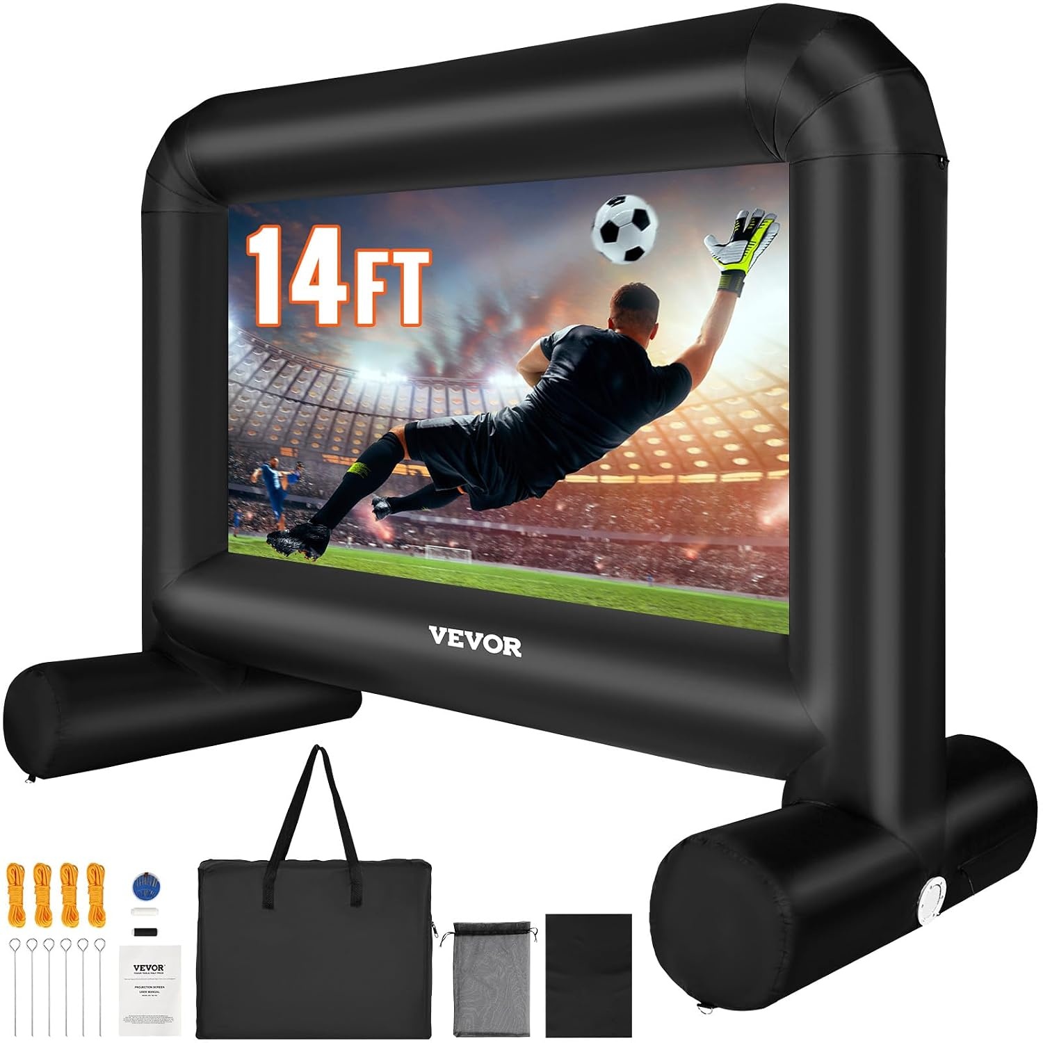 Opblaasbaar Projectiescherm 216 cm 16:9 - 35% Korting