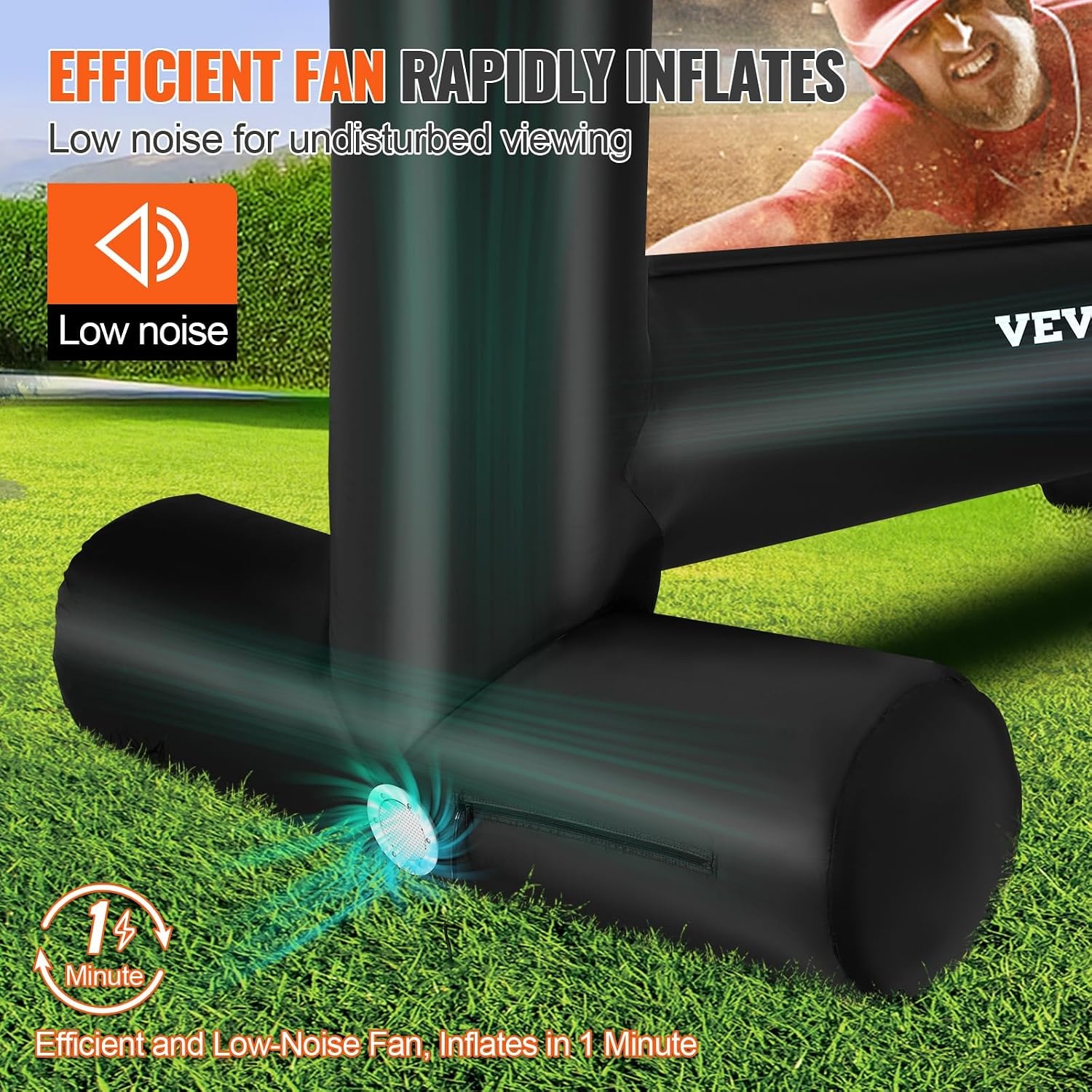 Opblaasbaar Projectiescherm 216 cm 16:9 - 35% Korting