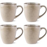 Set van 4 Keramische Mokken, 340 ml, Vaatwasserbestendig, 40% Korting