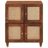 vidaXL Dressoir 60cm Bruin Massief Mango Hout - 35% Korting