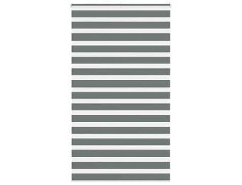 Donkergrijs Zebra Rolgordijn 120x200 cm - 34% Korting