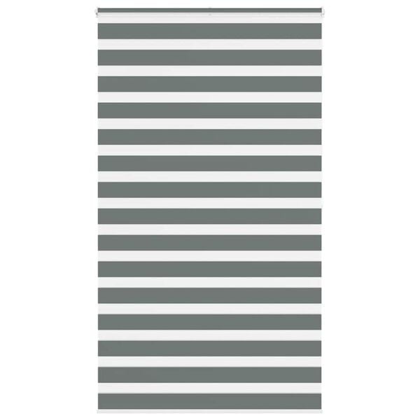 Donkergrijs Zebra Rolgordijn 120x200 cm - 34% Korting