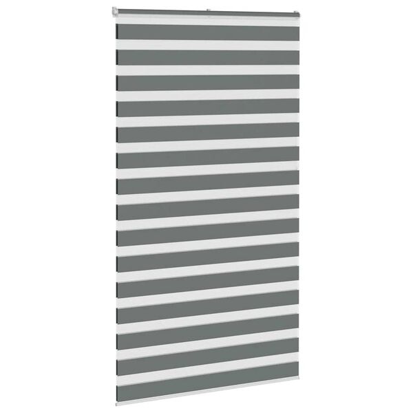 Donkergrijs Zebra Rolgordijn 120x200 cm - 34% Korting