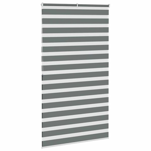Donkergrijs Zebra Rolgordijn 120x200 cm - 34% Korting