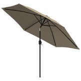 VidaXL Parasol 300 cm Taupe - 34% Korting