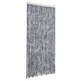 vidaXL Vliegengordijn 100x200 cm chenille zilver