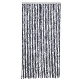 vidaXL Vliegengordijn 100x200 cm chenille zilver
