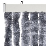 vidaXL Vliegengordijn 100x200 cm chenille zilver
