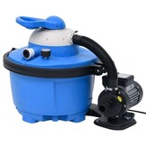 vidaXL Zandfilterpomp 200W - 25L (Blauw/Zwart) - 54% Korting!