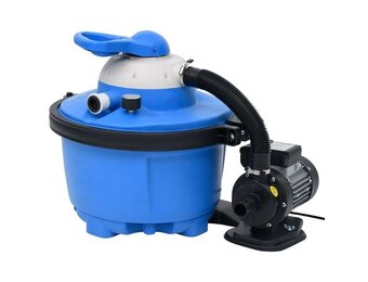 vidaXL Zandfilterpomp 200W - 25L (Blauw/Zwart) - 54% Korting!