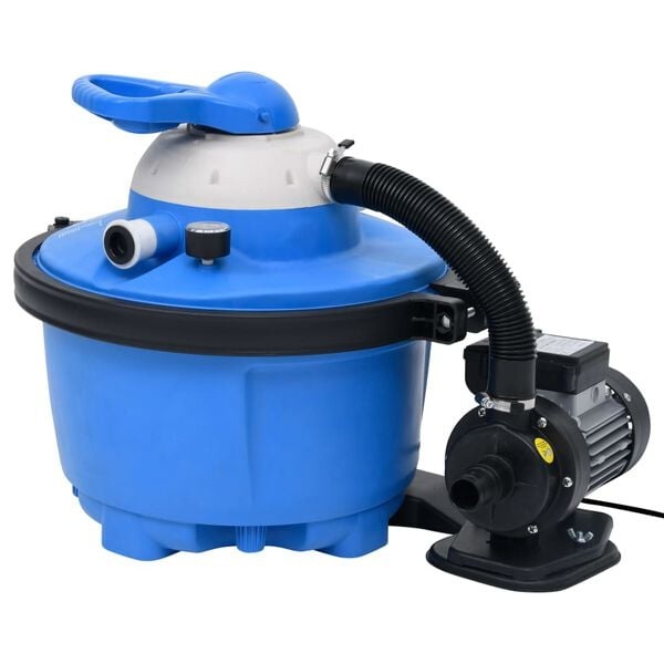 vidaXL Zandfilterpomp 200W - 25L (Blauw/Zwart) - 54% Korting!