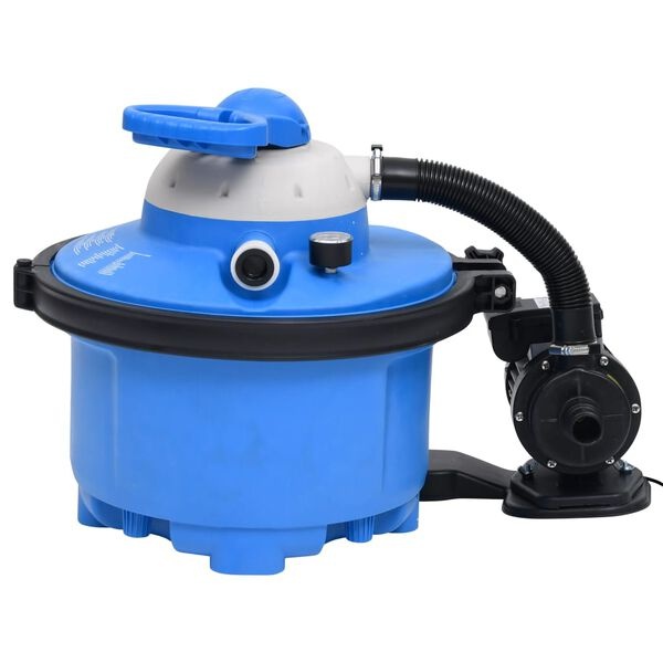 vidaXL Zandfilterpomp 200W - 25L (Blauw/Zwart) - 54% Korting!