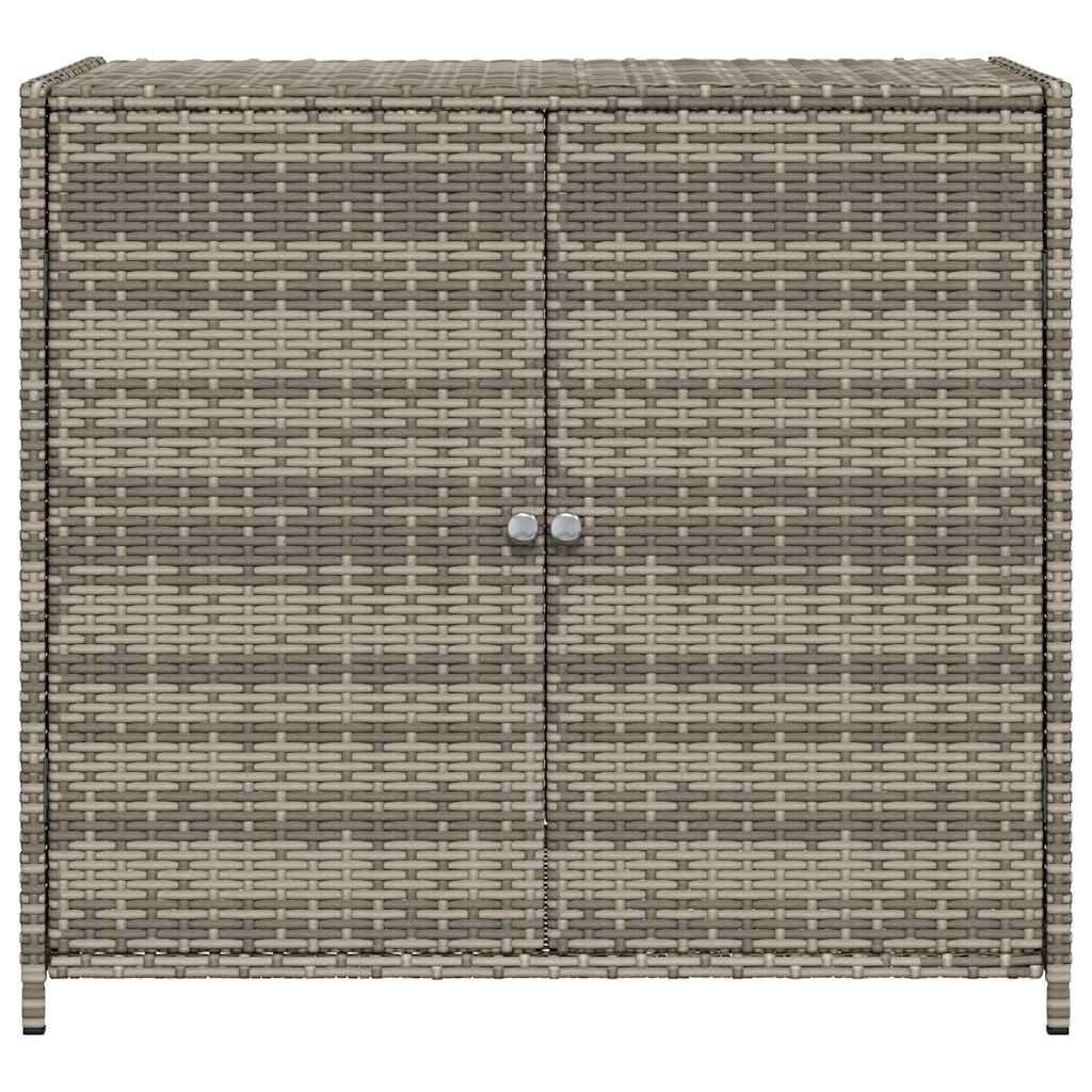 vidaXL Tuinkast 83x45x76 cm poly rattan grijs