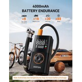 Draagbare Bandenpomp 150PSI met 4000mAh Accu | 28% Korting