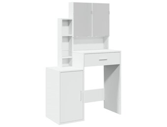 VidaXL Kaptafel met Kastje 80x35x132 cm Wit - 35% Korting