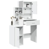 VidaXL Kaptafel met Kastje 80x35x132 cm Wit - 35% Korting