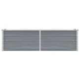 Verhoogde Plantenbak Staal Grijs 160x40x45 cm - 33% Korting