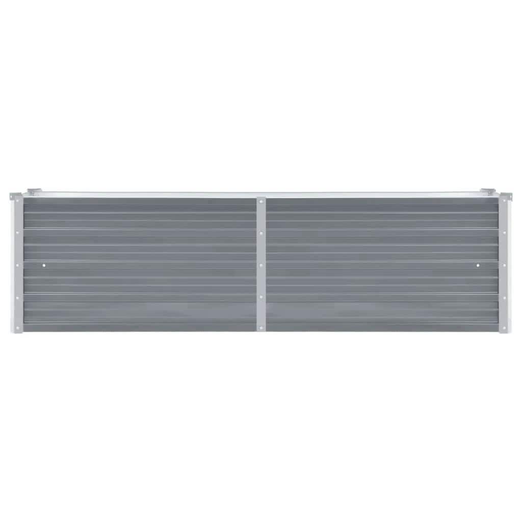 Verhoogde Plantenbak Staal Grijs 160x40x45 cm - 33% Korting
