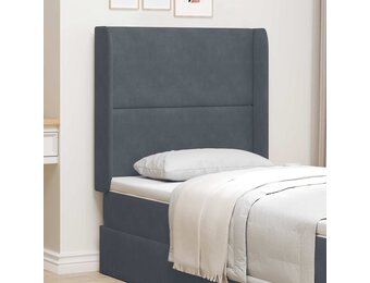 Hoofdbord Oor Grijs 80x16x4 cm Fluweel - 52% Korting