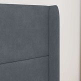Hoofdbord Oor Grijs 80x16x4 cm Fluweel - 52% Korting