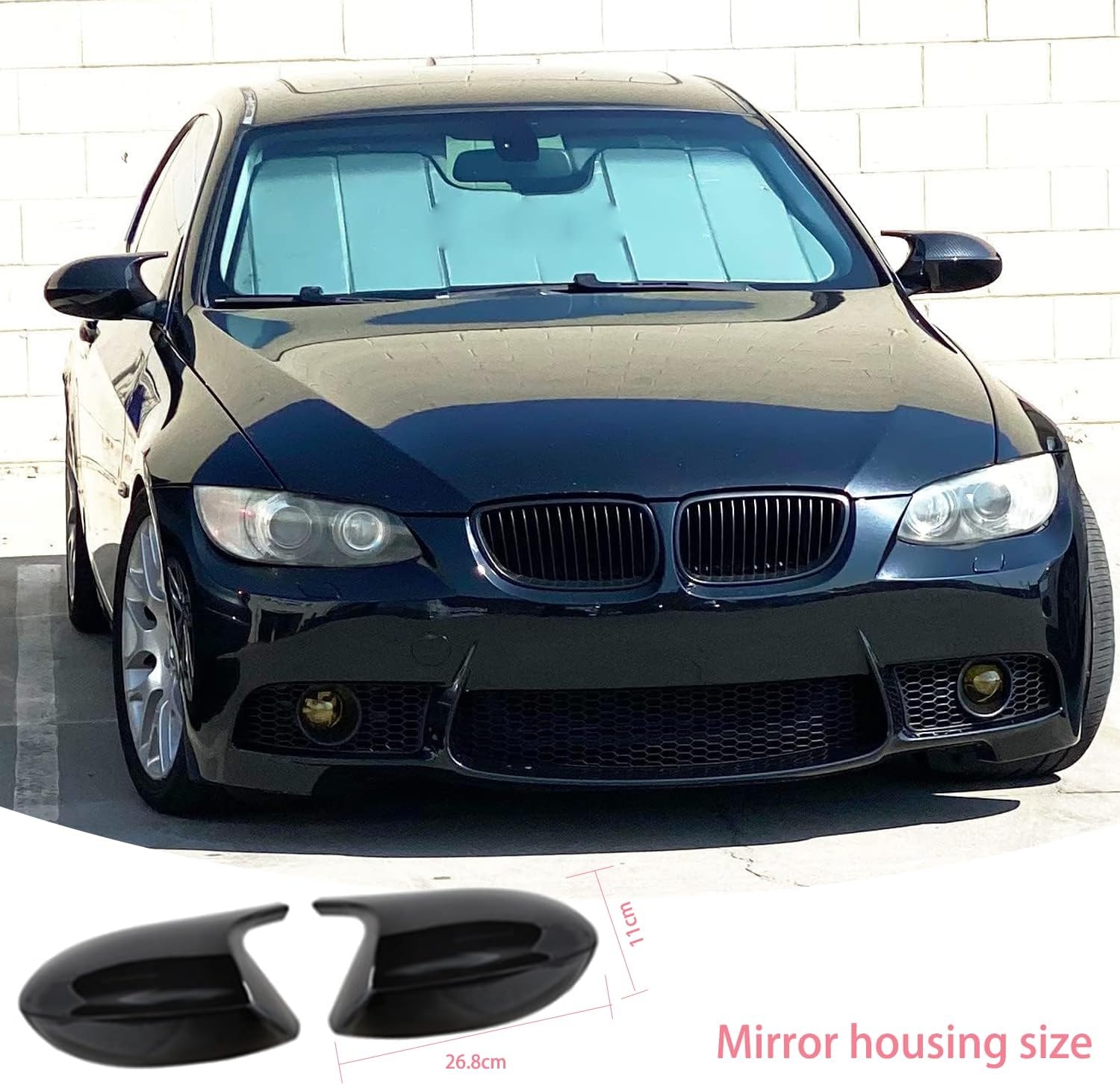 Spiegelkappen Hoogglans Zwart BMW 3 Serie E90-E93 (2009-2012) - 76% Korting