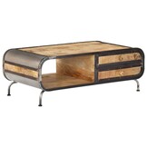 vidaXL Salontafel 100x50x35 cm massief mangohout