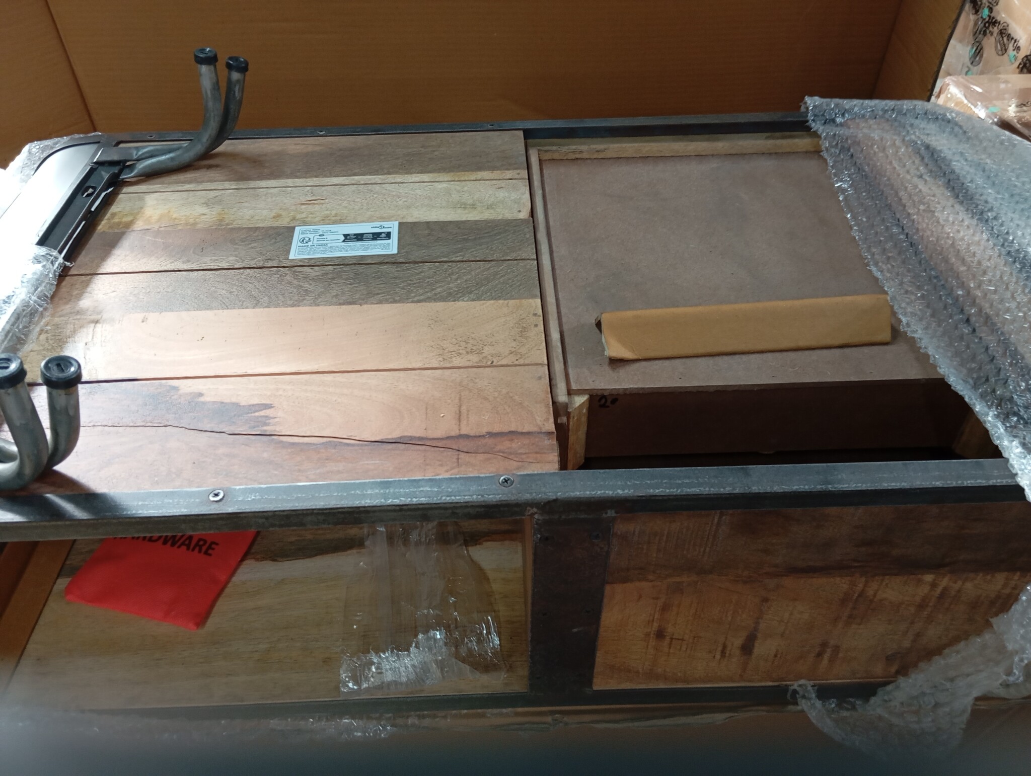 vidaXL Salontafel 100x50x35 cm massief mangohout