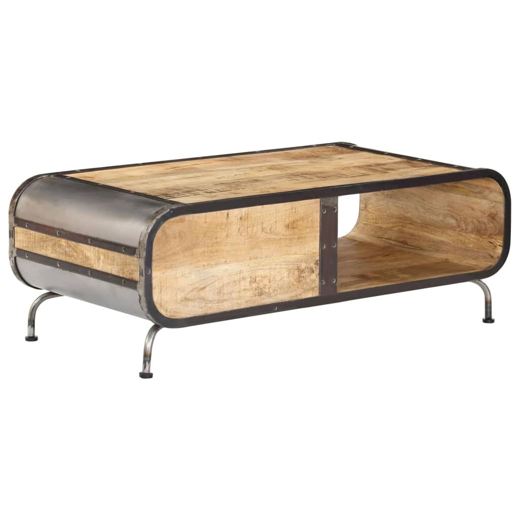 vidaXL Salontafel 100x50x35 cm massief mangohout