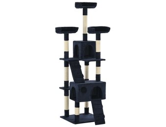 vidaXL Kattenkrabpaal met sisal krabpalen 170 cm blauw