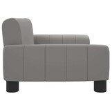 Kinderbank Kunstleer Grijs 70x45x30 cm - 56% Korting