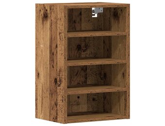 vidaXL Bovenkast Riga 40x29,5x60 cm bewerkt hout oud houtkleurig