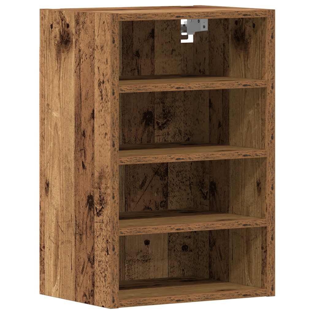 vidaXL Bovenkast Riga 40x29,5x60 cm bewerkt hout oud houtkleurig
