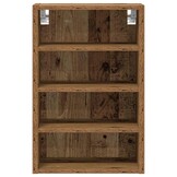 vidaXL Bovenkast Riga 40x29,5x60 cm bewerkt hout oud houtkleurig