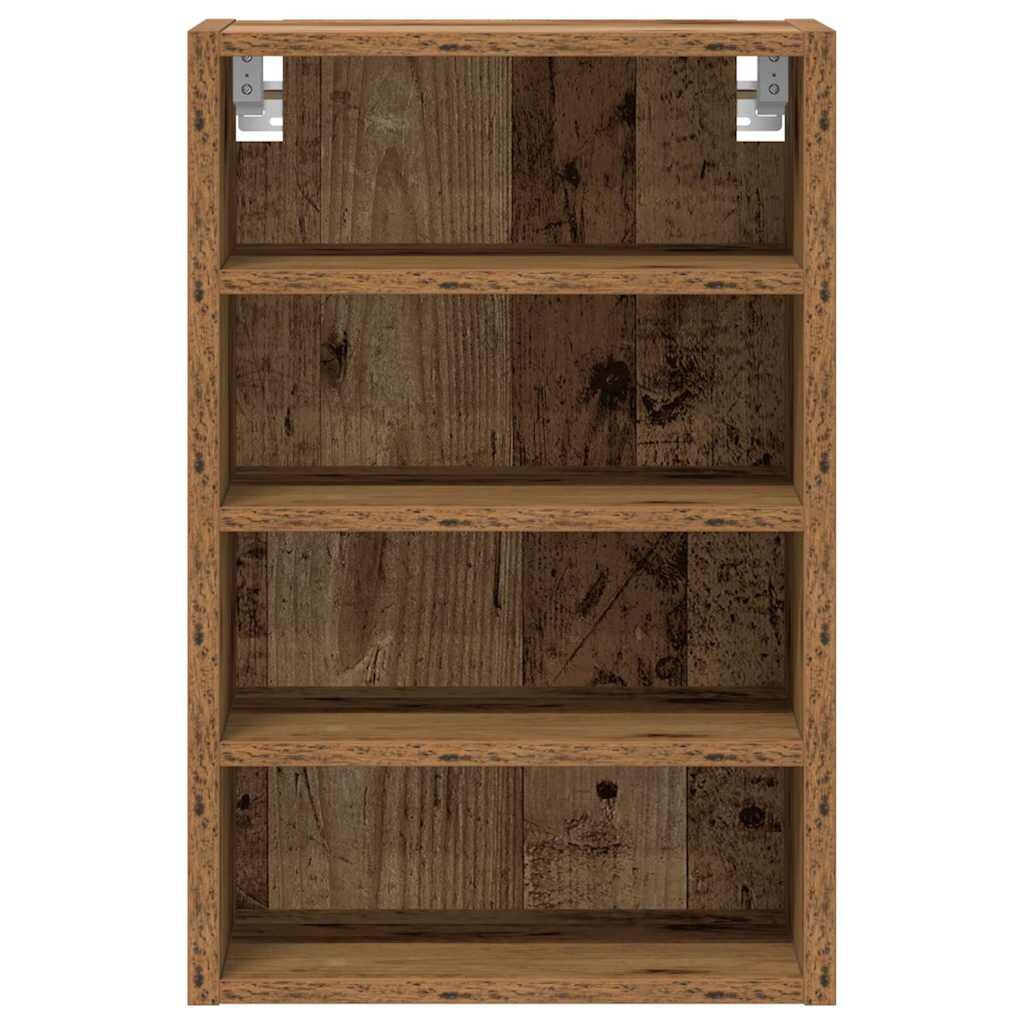 vidaXL Bovenkast Riga 40x29,5x60 cm bewerkt hout oud houtkleurig