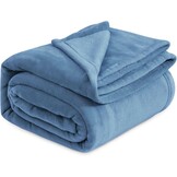 Zachte Blauwe Flanellen Fleecedeken 220x240 cm | 56% Korting