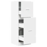 vidaXL Apothekerskast 40x41x118 cm bewerkt hout wit