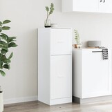 vidaXL Apothekerskast 40x41x118 cm bewerkt hout wit