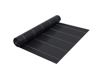 vidaXL Worteldoek 2x25 m PP zwart