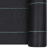 vidaXL Worteldoek 2x25 m PP zwart