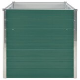 vidaXL Verhoogde Plantenbak 160x80x77 cm Gegalvaniseerd Staal Groen (34% Korting)