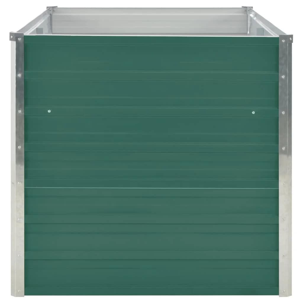 vidaXL Verhoogde Plantenbak 160x80x77 cm Gegalvaniseerd Staal Groen (34% Korting)