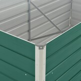 vidaXL Verhoogde Plantenbak 160x80x77 cm Gegalvaniseerd Staal Groen (34% Korting)